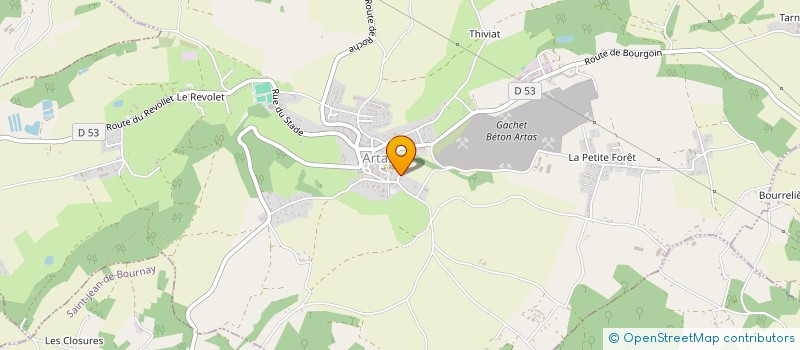 localisation de l'entreprise MADAME AXELLE BROT à ARTAS