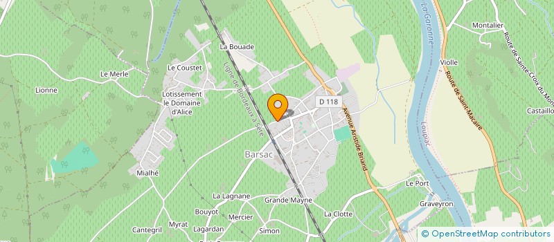 localisation de l'entreprise MADAME AXELLE BROUILLET  BARSAC