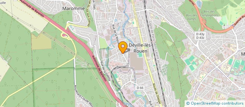 localisation de l'entreprise MADAME AXELLE CARCEL  DEVILLE-LES-ROUEN