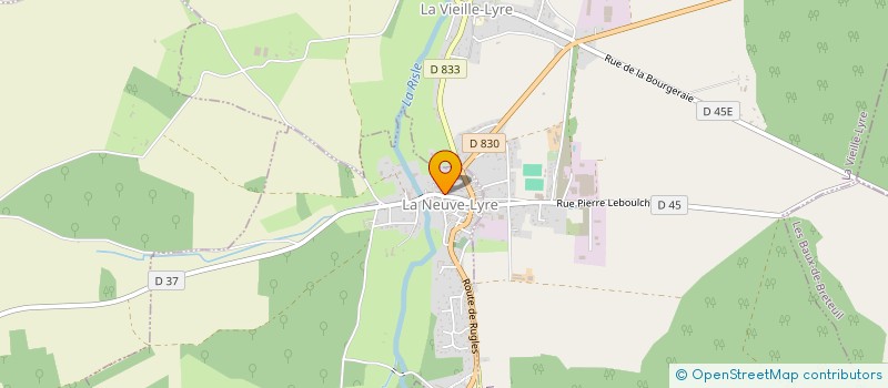 localisation de l'entreprise MADAME AXELLE COCATRIX  LA NEUVE-LYRE