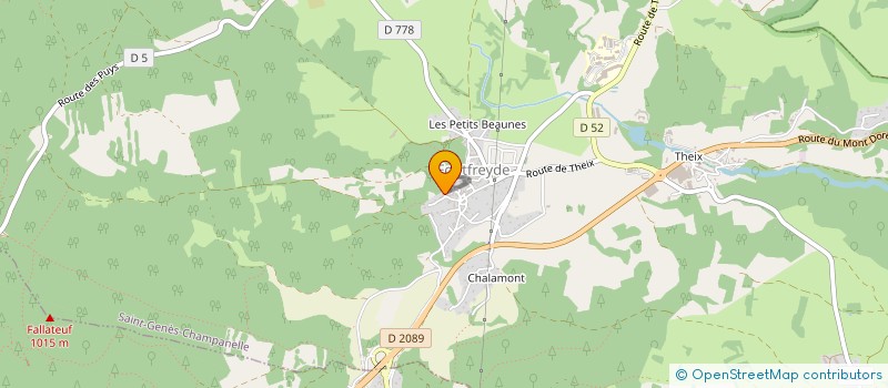 localisation de l'entreprise MADAME AXELLE COLAU à SAINT-GENES-CHAMPANELLE