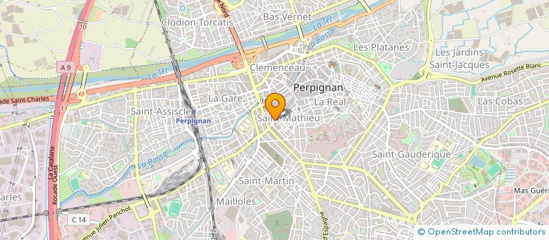 localisation de l'entreprise MADAME AXELLE COMTE  PERPIGNAN