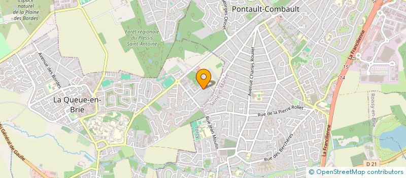 localisation de l'entreprise MADAME AXELLE CONDEMINE  LA QUEUE-EN-BRIE