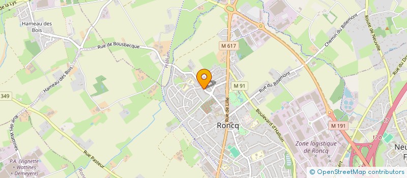 localisation de l'entreprise MADAME AXELLE COUTANT  RONCQ