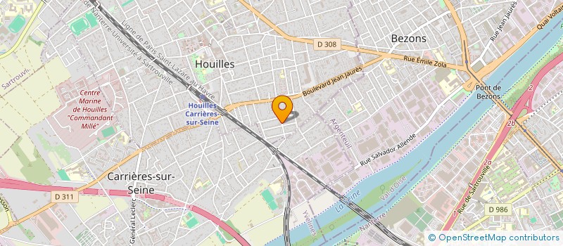 localisation de l'entreprise MADAME AXELLE DAKO GNONKO  HOUILLES