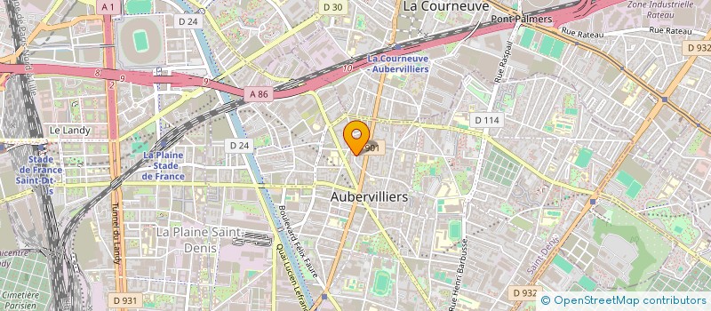 localisation de l'entreprise MADAME AXELLE DE LA PORTE DU THEIL à AUBERVILLIERS