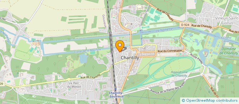 localisation de l'entreprise MADAME AXELLE DECHIN  CHANTILLY