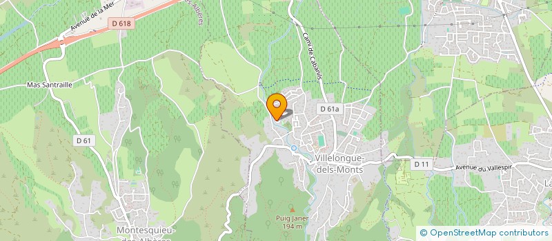 localisation de l'entreprise MADAME AXELLE DELECROIX  VILLELONGUE-DELS-MONTS