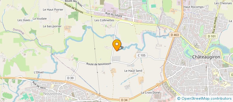 localisation de l'entreprise MADAME AXELLE DROUIN  DOMLOUP