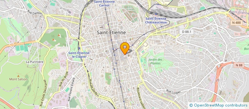 localisation de l'entreprise MADAME AXELLE DURR à SAINT-ETIENNE