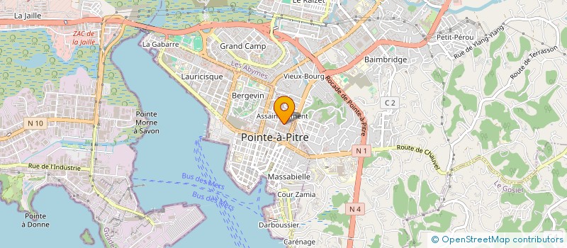 localisation de l'entreprise MADAME AXELLE ESNARD à POINTE A PITRE