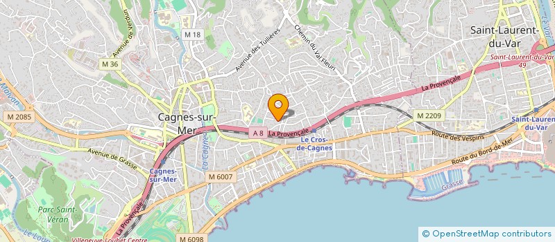 localisation de l'entreprise MADAME AXELLE FABUEL à CAGNES-SUR-MER