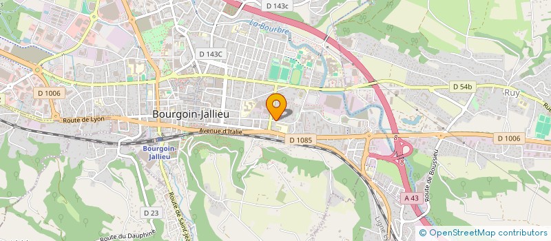 localisation de l'entreprise MADAME AXELLE FAURE  BOURGOIN-JALLIEU