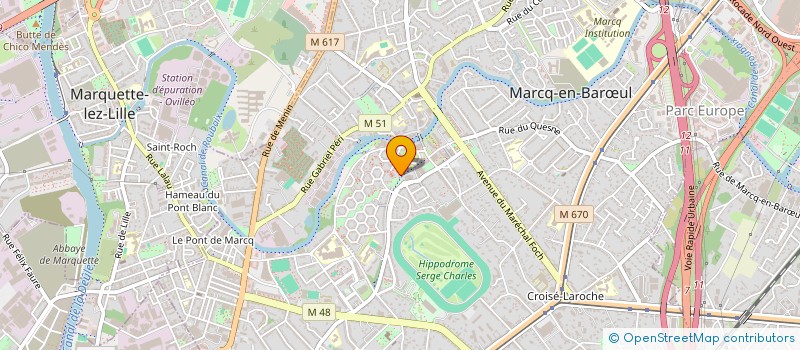 localisation de l'entreprise MADAME AXELLE FONTAINE à MARCQ-EN-BARŒUL