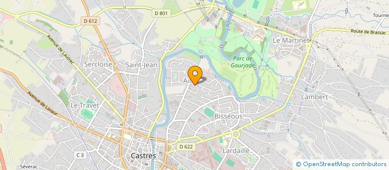 localisation de l'entreprise MADAME AXELLE FORTANIER  CASTRES