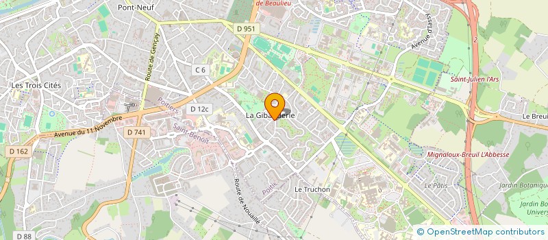 localisation de l'entreprise MADAME AXELLE GAUDON  POITIERS