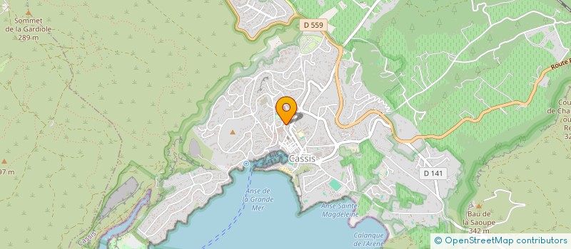 localisation de l'entreprise MADAME AXELLE GENDRE à CASSIS