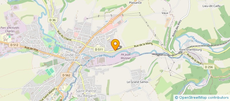 localisation de l'entreprise MADAME AXELLE GEVREY  CONDE-EN-NORMANDIE