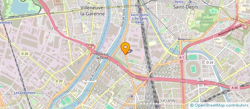 localisation de l'entreprise MADAME AXELLE GIBRIN à SAINT-DENIS