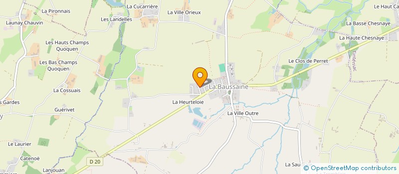 localisation de l'entreprise MADAME AXELLE GOURDRE  LA BAUSSAINE