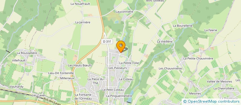 localisation de l'entreprise MADAME AXELLE GREBIL  LA CROIX-EN-TOURAINE