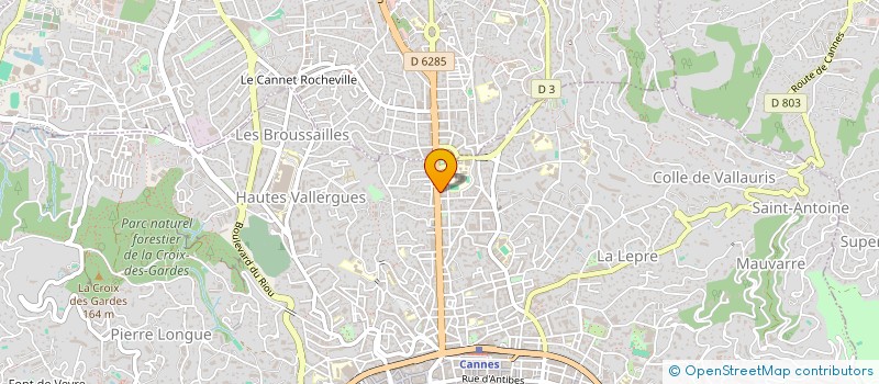 localisation de l'entreprise MADAME AXELLE HEBERT à CANNES