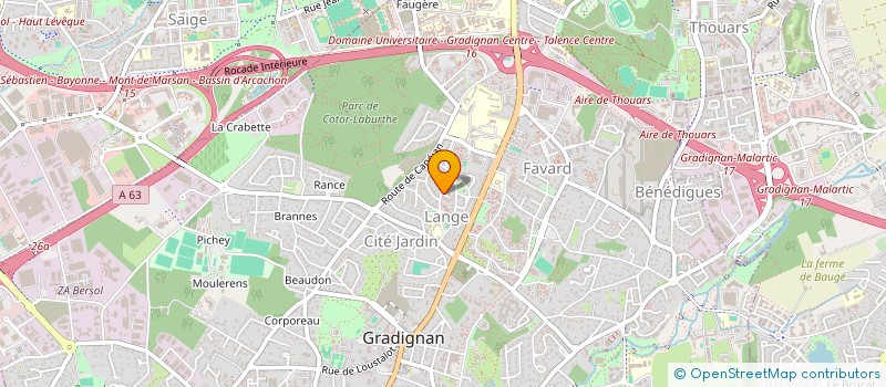 localisation de l'entreprise MADAME AXELLE HERRENSCHMIDT  GRADIGNAN