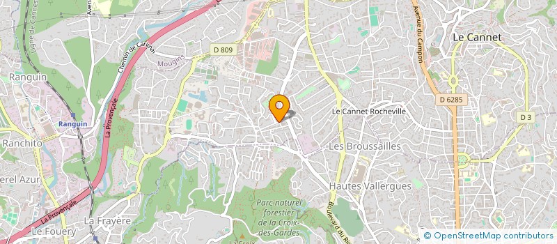 localisation de l'entreprise MADAME AXELLE LABESQUE à LE CANNET