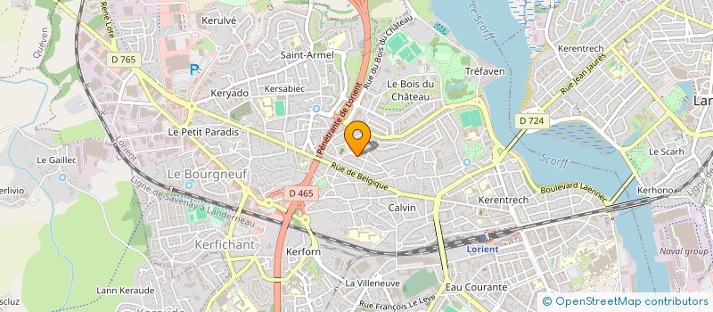 localisation de l'entreprise MADAME AXELLE LE SQUER  LORIENT