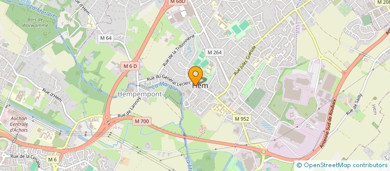 localisation de l'entreprise MADAME AXELLE LEROY à LILLE