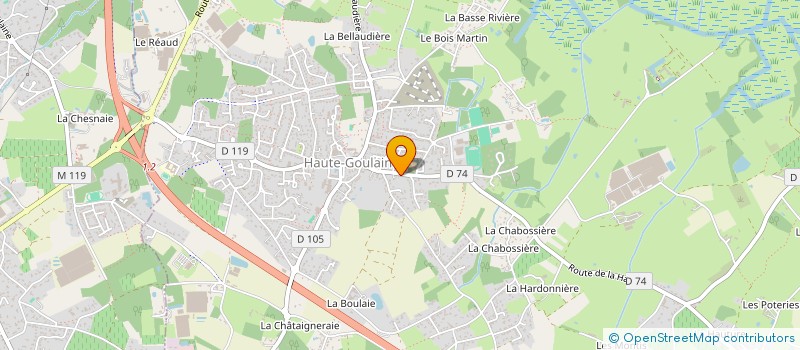 localisation de l'entreprise MADAME AXELLE LETRANGE à HAUTE-GOULAINE