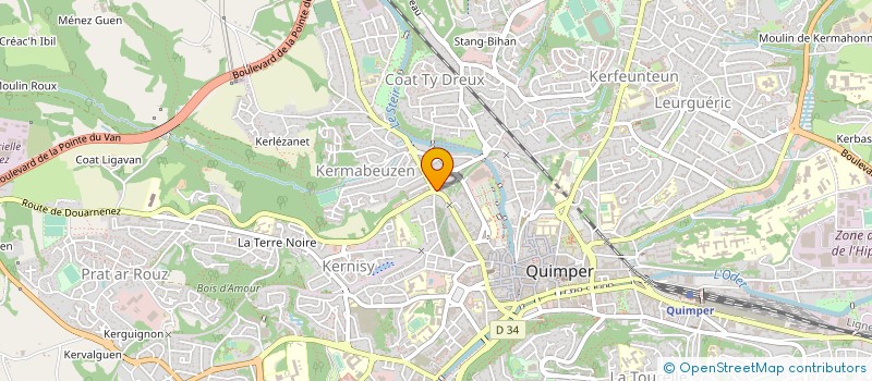 localisation de l'entreprise MADAME AXELLE LIMOSIN à QUIMPER