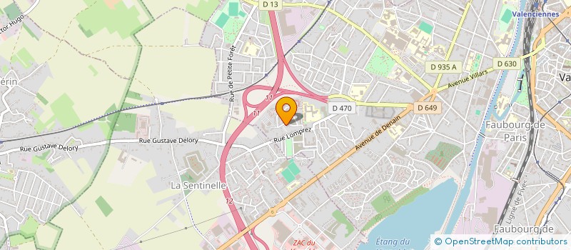 localisation de l'entreprise MADAME AXELLE LOUAKED à VALENCIENNES
