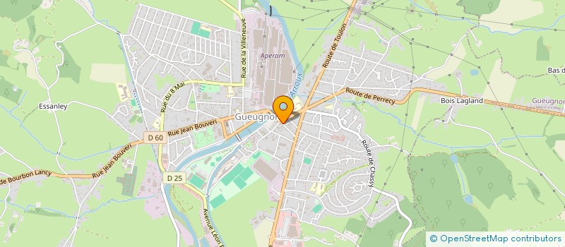 localisation de l'entreprise MADAME AXELLE MAJOREL  GUEUGNON