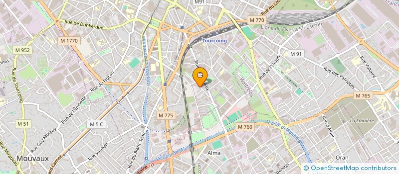 localisation de l'entreprise MADAME AXELLE MARTEL à TOURCOING