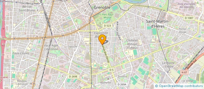 localisation de l'entreprise MADAME AXELLE MISSON  GRENOBLE