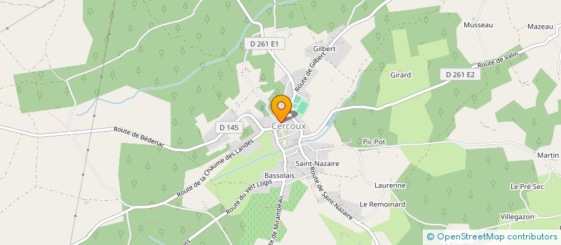 localisation de l'entreprise MADAME AXELLE MOTUT  CERCOUX