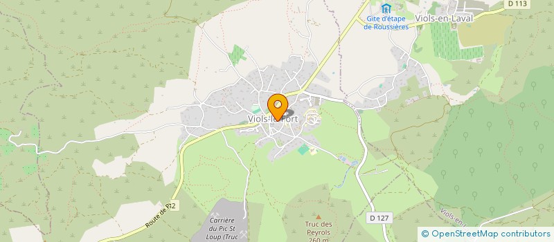 localisation de l'entreprise MADAME AXELLE MURET à VIOLS-LE-FORT