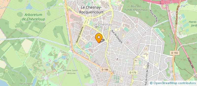 localisation de l'entreprise MADAME AXELLE NABOS  LE CHESNAY-ROCQUENCOURT