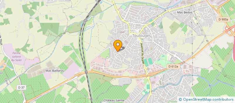 localisation de l'entreprise MADAME AXELLE NUIXA  TOULOUGES