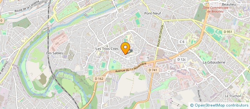 localisation de l'entreprise MADAME AXELLE PAUL  POITIERS