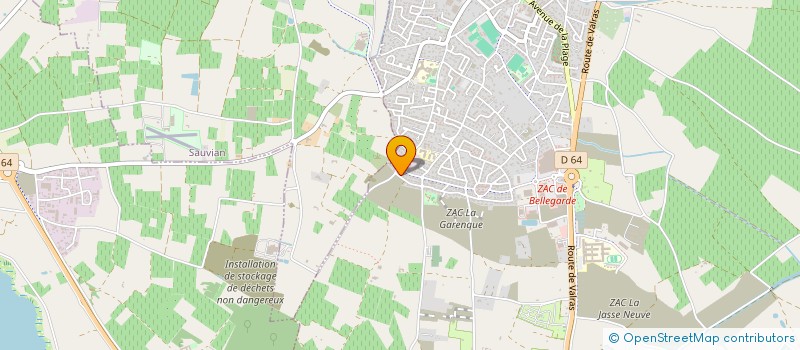 localisation de l'entreprise MADAME AXELLE PICARD  SERIGNAN