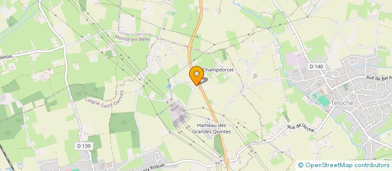 localisation de l'entreprise MADAME AXELLE PILFERT  LAIGNE-EN-BELIN