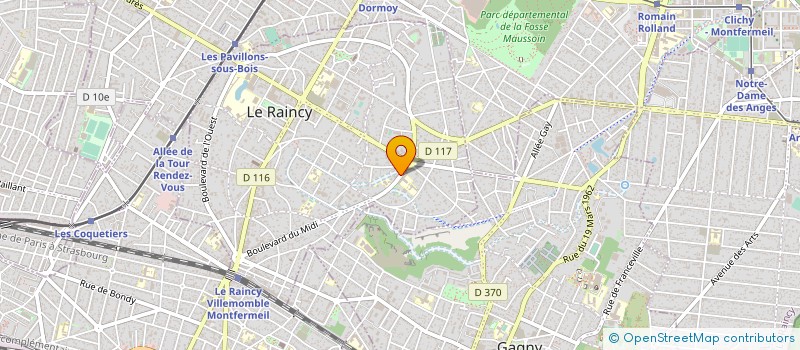 localisation de l'entreprise MADAME AXELLE PRACHE  LE RAINCY