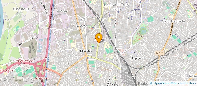 localisation de l'entreprise MADAME AXELLE PRIVAT  TOULOUSE