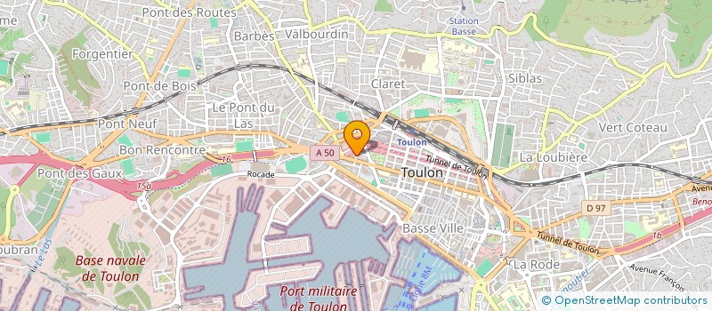 localisation de l'entreprise MADAME AXELLE PRUNET  TOULON