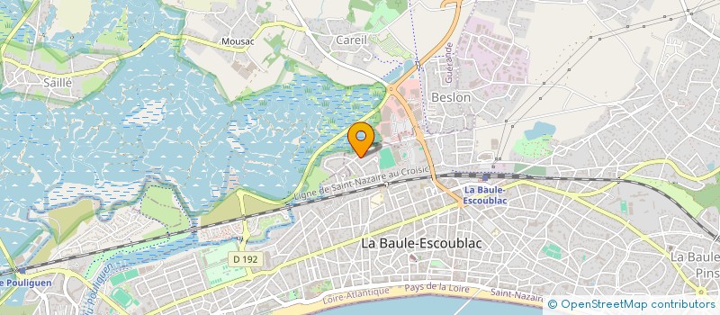 localisation de l'entreprise MADAME AXELLE RICORDEAU  LA BAULE-ESCOUBLAC