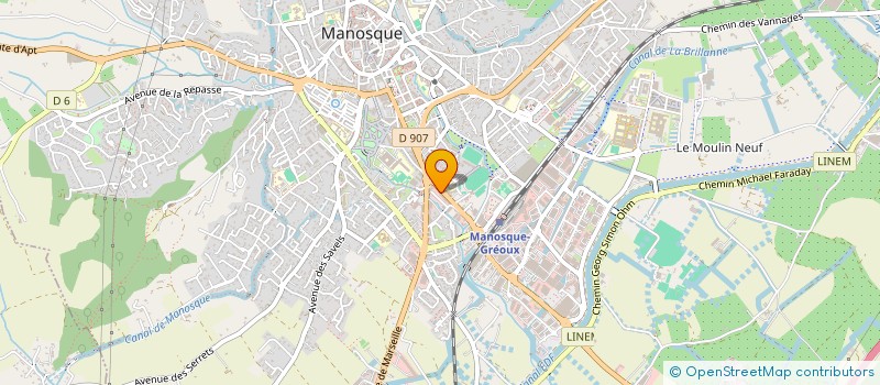 localisation de l'entreprise MADAME AXELLE ROHMER  MANOSQUE