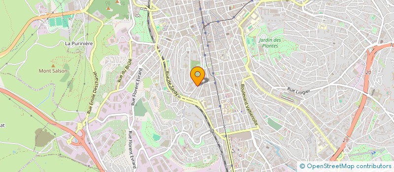 localisation de l'entreprise MADAME AXELLE ROYER  SAINT-ETIENNE