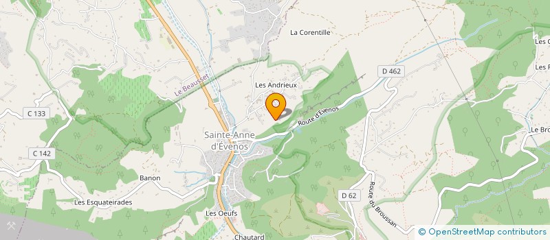 localisation de l'entreprise MADAME AXELLE SANCHEZ  EVENOS